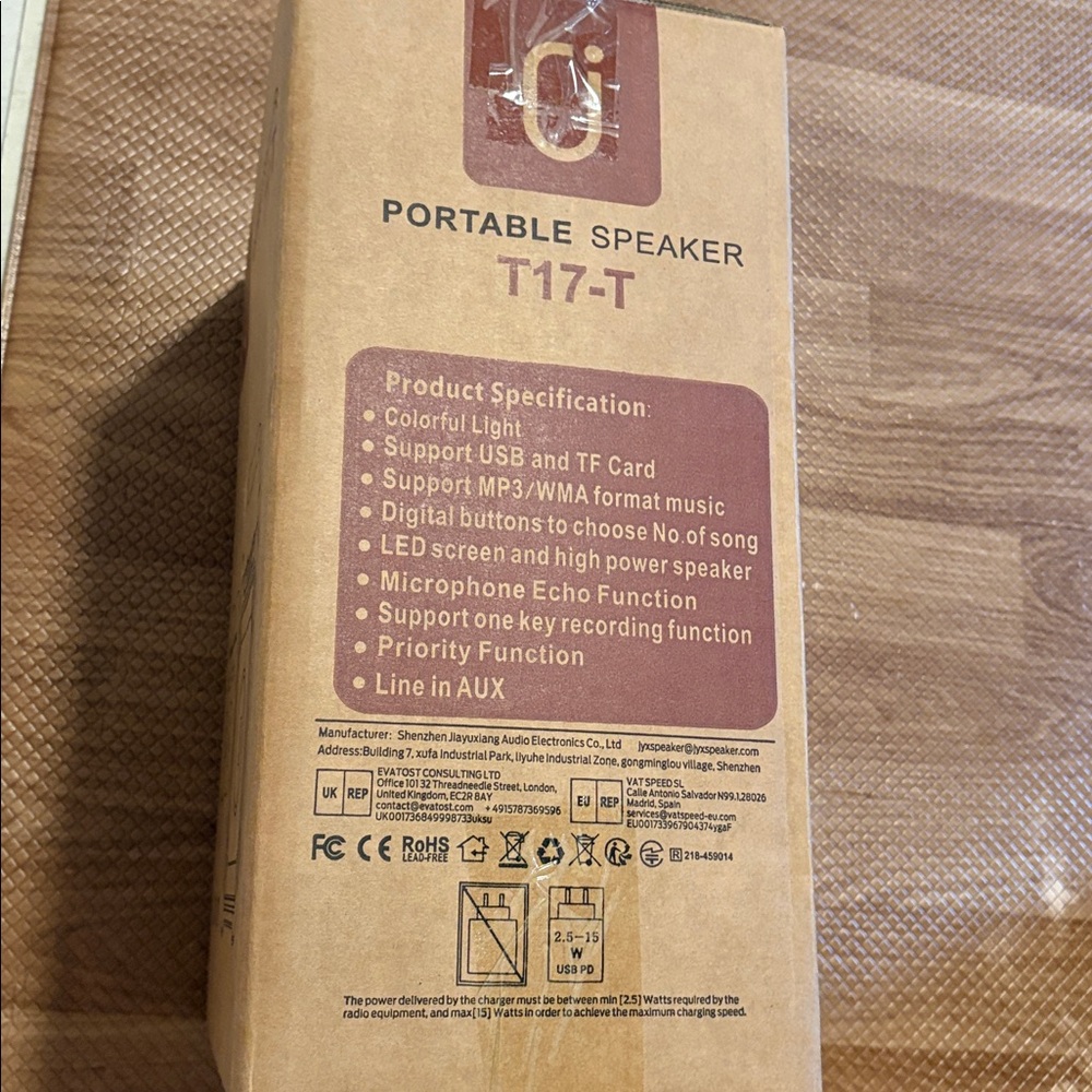 T17-T Portable Speaker with Dual Microphones - Picture 2 of 4